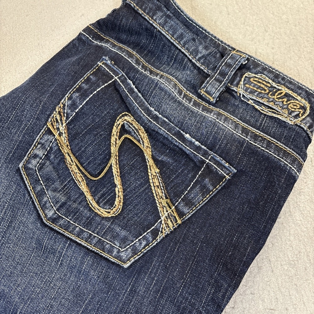 Silver Jeans Co Frances 18 Bootcut Jeans Womens 29x33 Dark Wash Low Rise Stretch